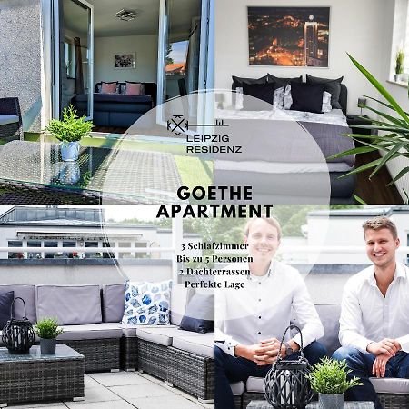 Leipzig Residenz Goethe Apartment mit Whirlpool und 2 Dachterrassen Exterior foto