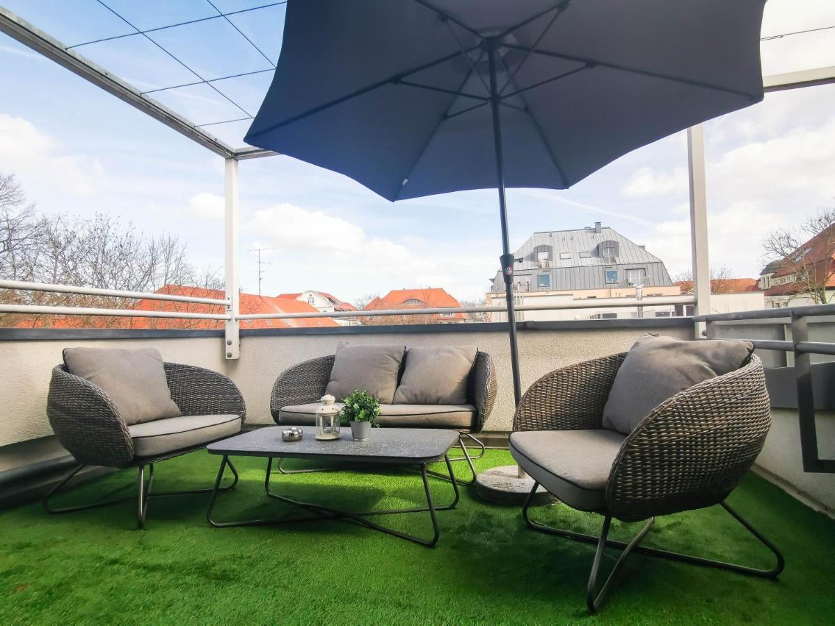 Leipzig Residenz Goethe Apartment mit Whirlpool und 2 Dachterrassen Exterior foto